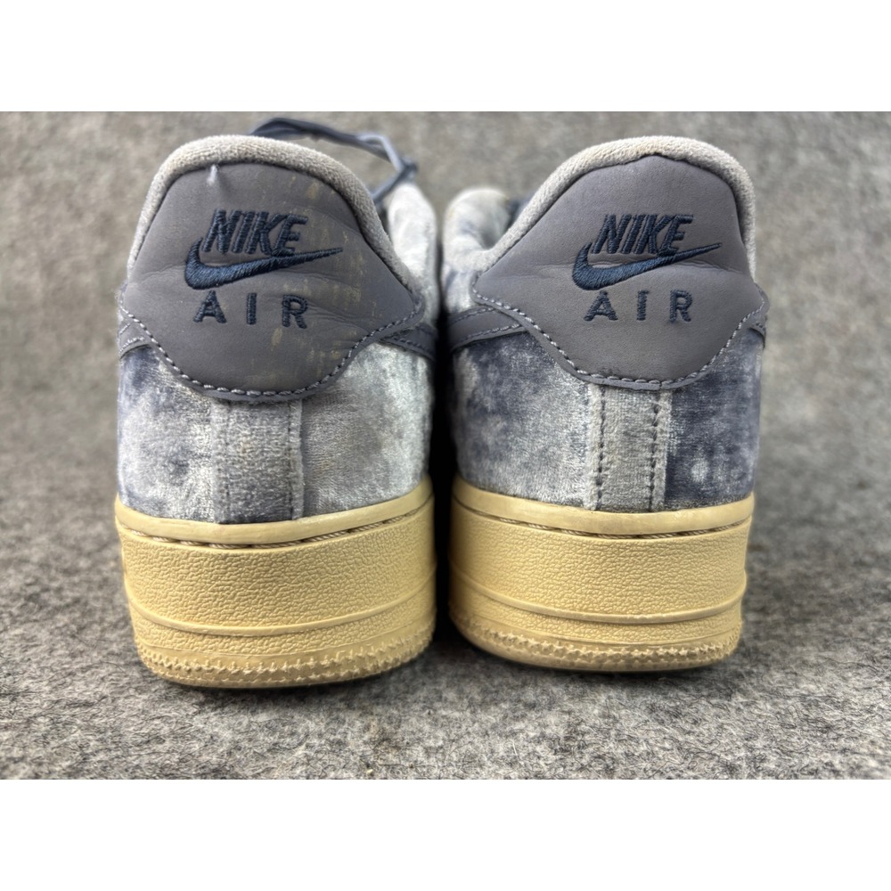 Nike Air Force 1 Low Kids 7Y Blue Velvet Gum Sole Sneakers 849345-401 - Picture 7 of 10